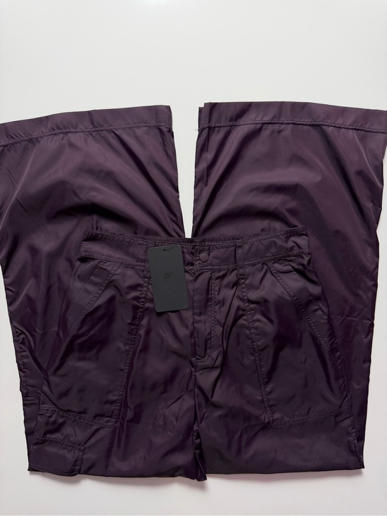 Fabletics Pants - NWT Fabletics Cargo Wide Leg Pants, Deep Plum Purple, Size M